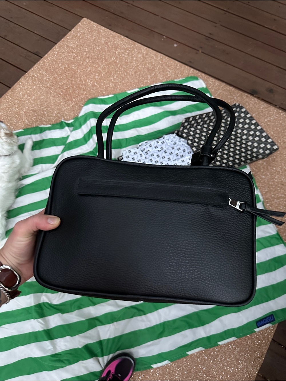 MIN AND MON 121 shoulder bag black leather - the “Good Carrier” design - Picture 5 of 13